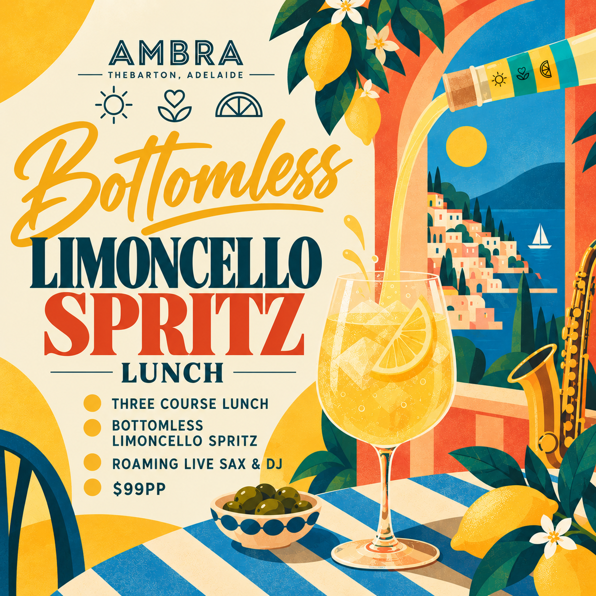 Bottomless Limoncello Spritz Long Lunch