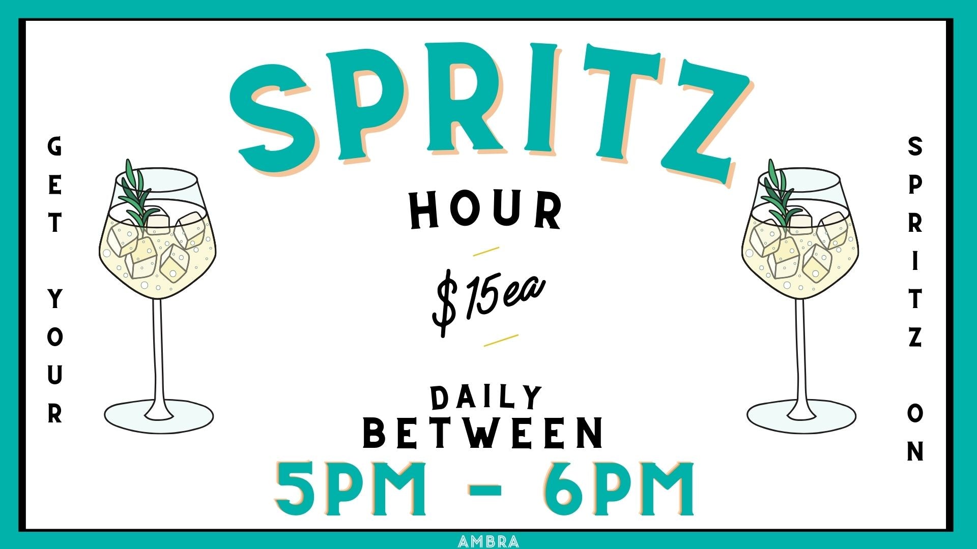 Spritz Hour at Ambra!