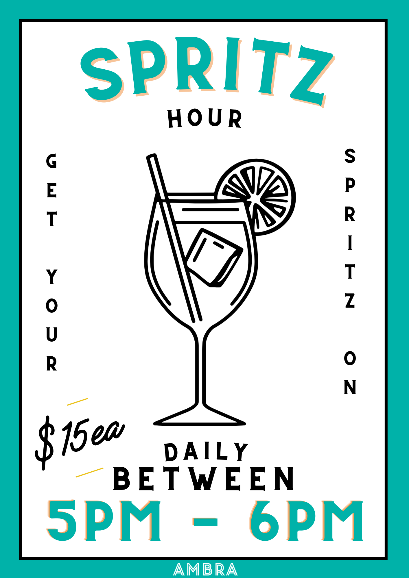 Spritz Hour at Ambra!