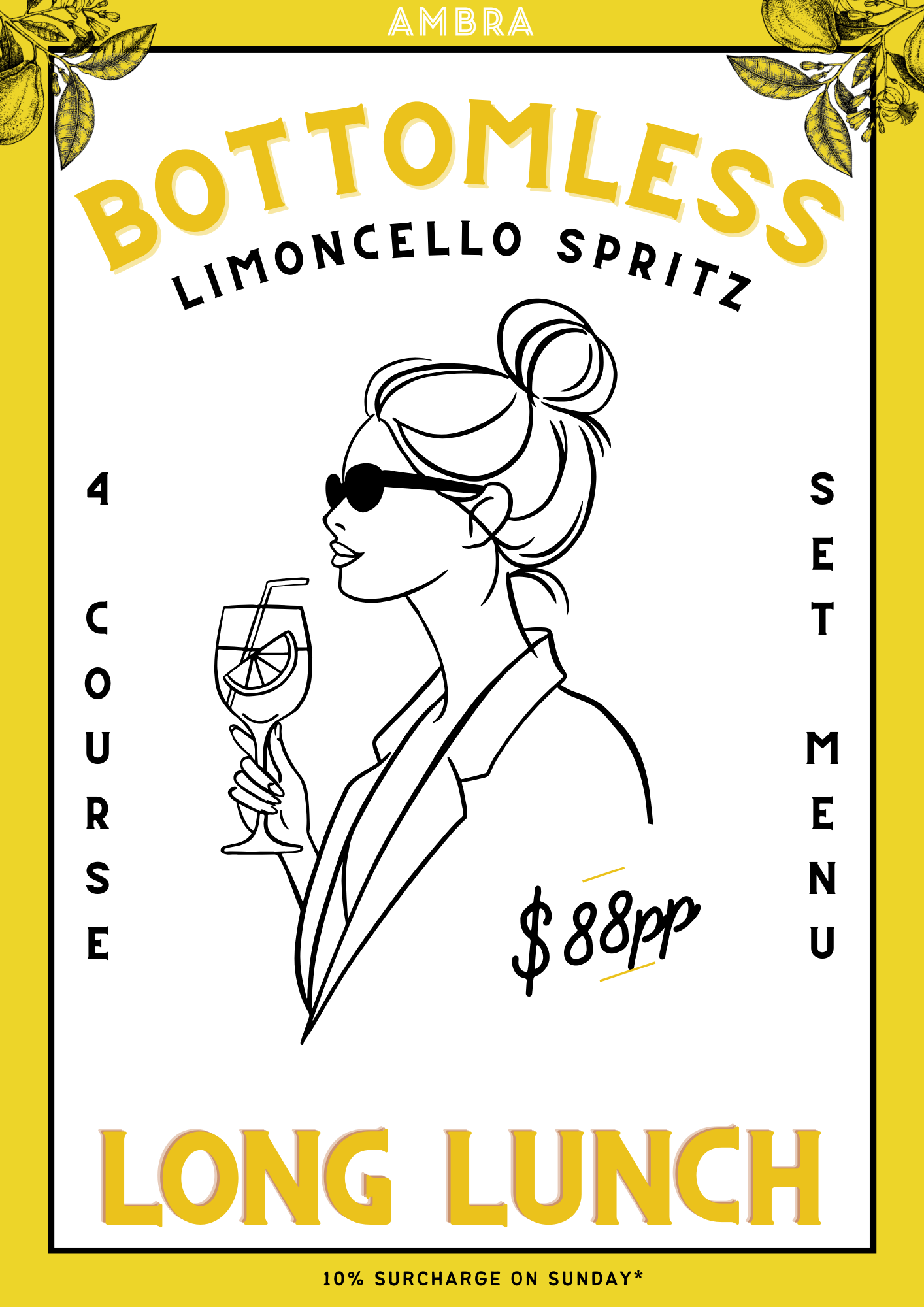 Bottomless Limoncello Spritz Long Lunch