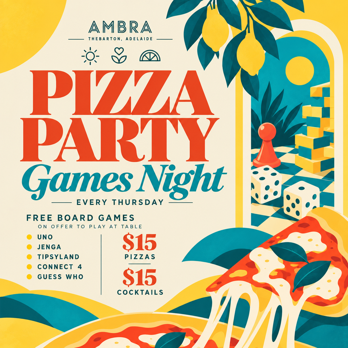 Pizza Party Games Night!