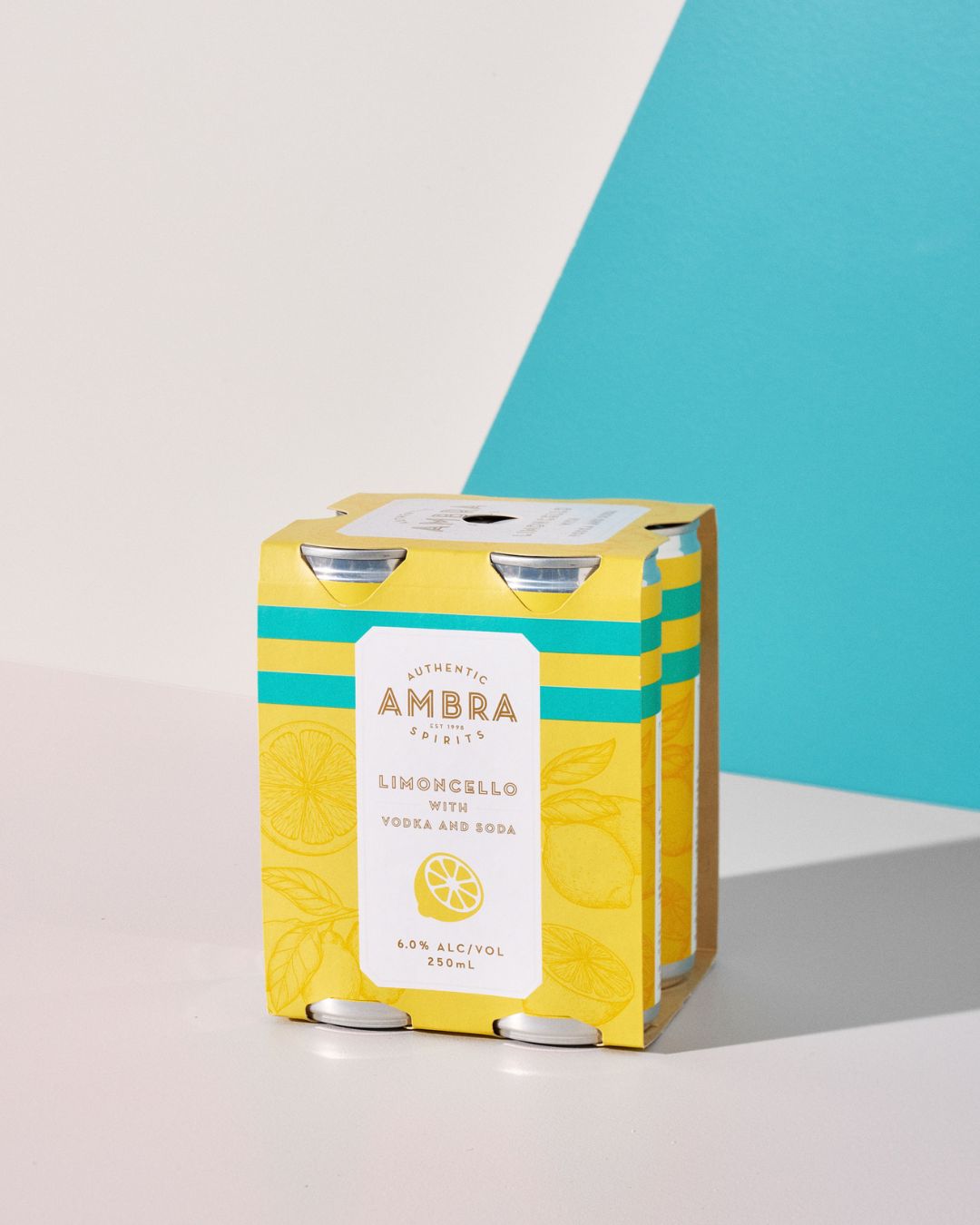 Ambra Limoncello with Vodka & Soda Premix Cans