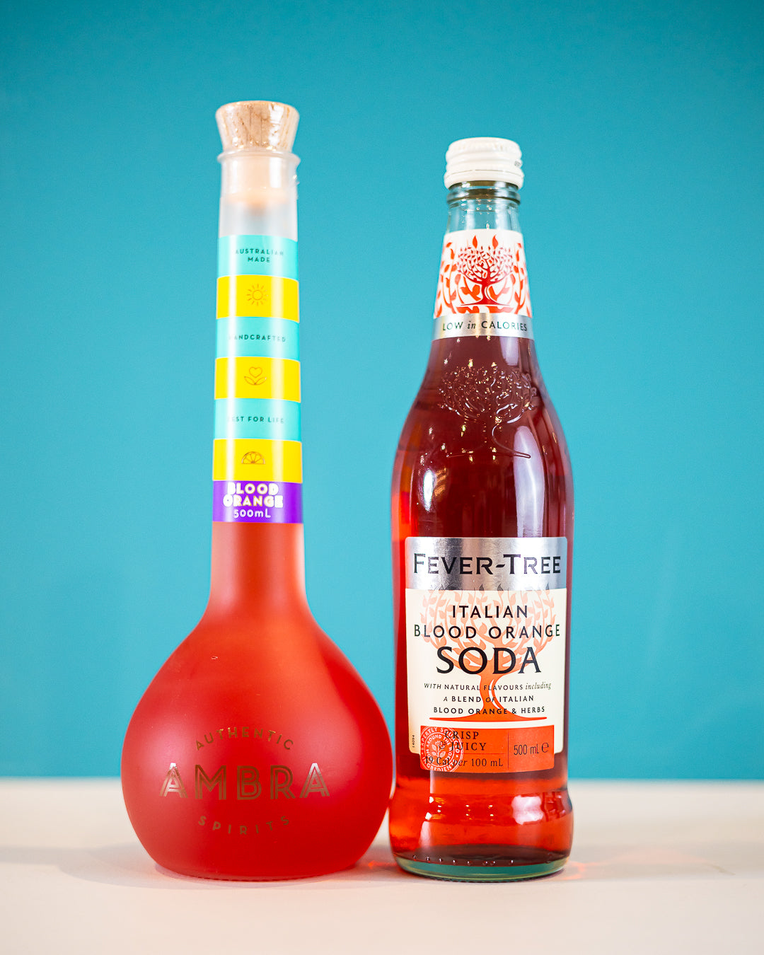 Ambra Blood Orange Aperitif x Fever Tree Italian Blood Orange Soda Bundle