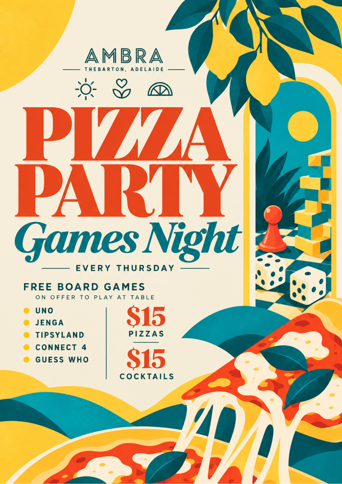 Pizza Party Games Night